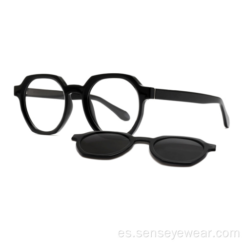 Fashion TR90 Magnetic UV400 Clip polarizado en gafas de sol